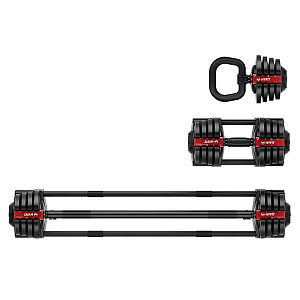 Купить Hyfit Набор регулируемый штанга+гантель+гиря 18 кг в Москве
