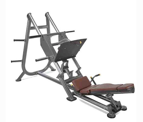 Нагружаемый дисками тренажер Oxide Fitness С054 жим ногами 45°