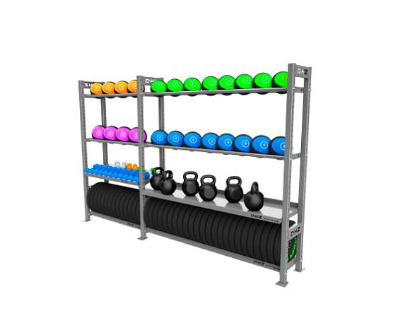 Силовой тренажер Original FitTools Стеллаж модульный 2900-1950