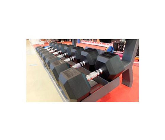 Стойка для гантелей трёхрядная (на 15 пар) Original FitTools фото2