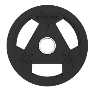 Bronze Gym Диск олимпийский обрезиненный BRONZE GYM 15 кг