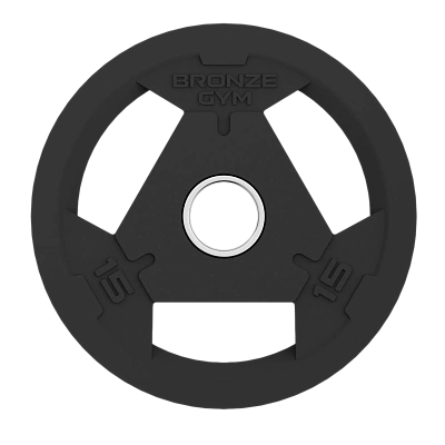 Диск олимпийский обрезиненный BRONZE GYM 15 кг