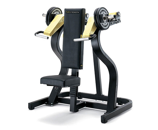 Нагружаемый дисками тренажер Technogym PURE SHOULDER PRESS BLK/BLK/BLK