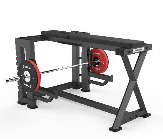 Скамья SHUA SEAL ROW BENCH AND BAR SH-G8926 тяга снизу горизонтальная