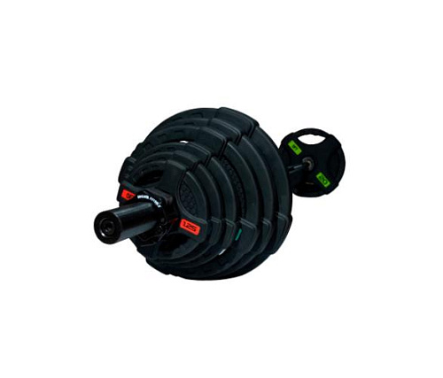 Купить Штанга олимпийская Original FitTools 128 кг (диски с двумя хватами, черный гриф) в Москве