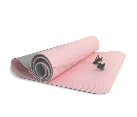 Коврик для йоги TPE Original FitTools 6 мм розовый фото1