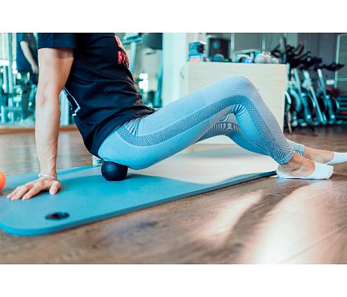 Мяч для МФР Original FitTools 9 см одинарный черный