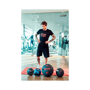 Купить Original FitTools Мяч тренировочный черный 1 кг в Москве