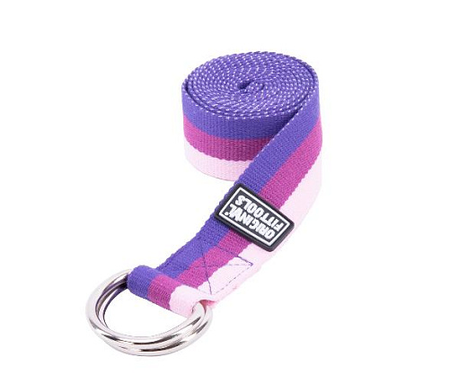 Ремешок для йоги Original FitTools 182 см, трехцветный