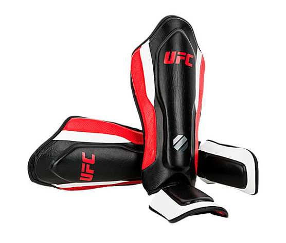 UFC Защита голени с защитой подъема стопы черная - L/XL