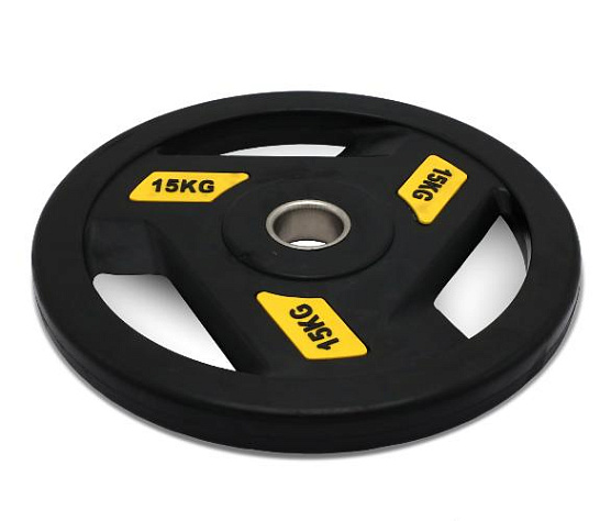 Диск обрезиненный с хватом Unix Fit PRO 15 кг, 51 мм фото1