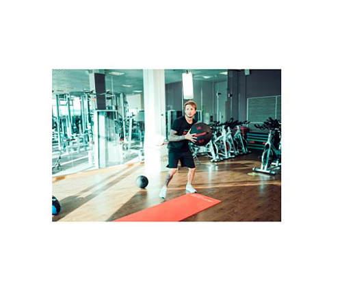 Тренировочный мяч Original FitTools Wall Ball Deluxe 10 кг