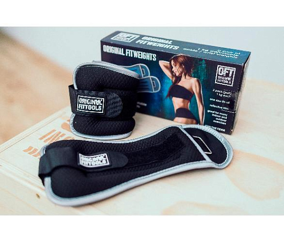 Утяжелители Original FitTools 1 кг (пара) черные фото2