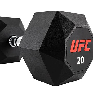 Купить UFC Комплект обрезиненных октагональных гантелей 10 пар от 2,5 до 25кг Octagon Dumbbell в Москве
