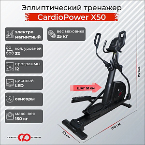 Купить Эллиптический тренажер CardioPower X50 в Москве