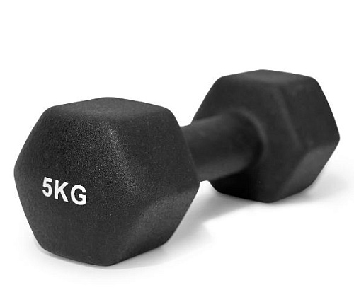 Купить Гантель неопреновая Unix Fit 5 кг / шт. Black в Москве