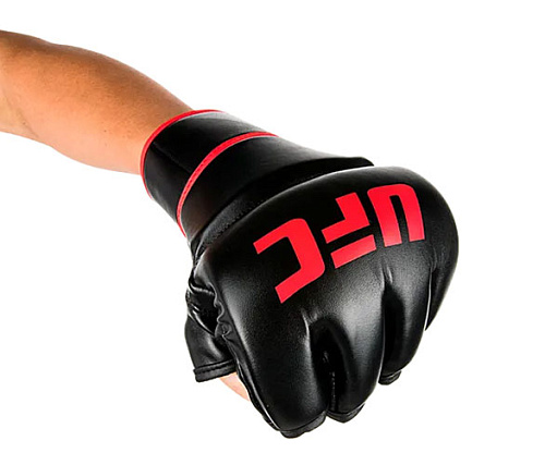 Перчатки MMA тренировочные UFC 6 унций чёрные L/XL