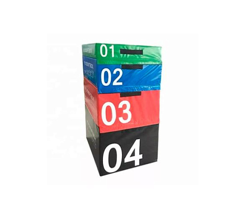 Купить Комплект плиометрических боксов Original FitTools 90х75 см, высота 15-30-45-60 см в Москве