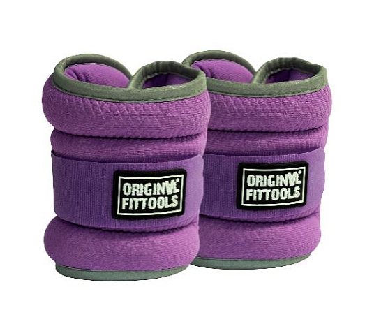 Original FitTools Комплект утяжелителей весом 2 кг (пара) сиреневые