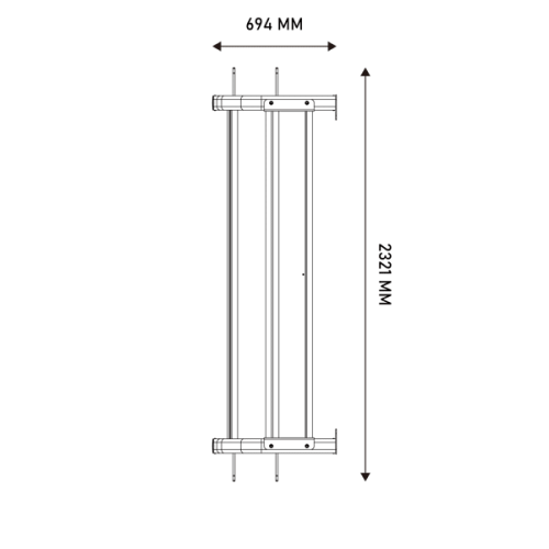 Стеллаж для хранения аксессуаров, 5 уровней Hasttings Digger ACR70