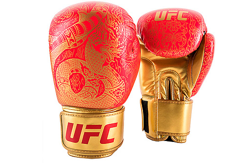 Купить Перчатки для бокса UFC PRO Thai Naga 14 Oz красные в Москве