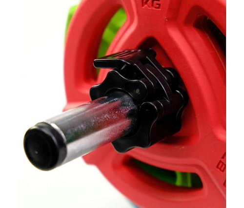 Штанга регулируемая с обрезиненными дисками Livepro LP8031B (набор)