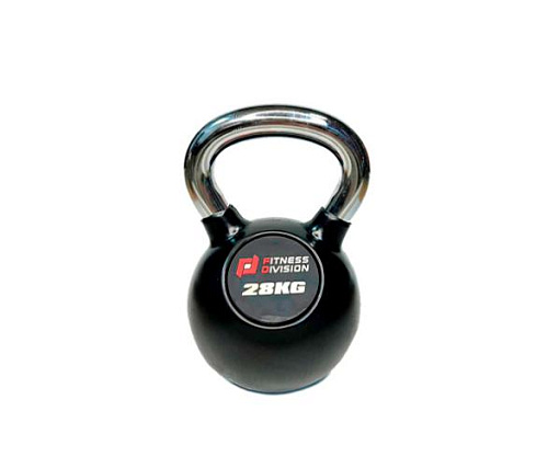 Гиря обрезиненная с хромированной ручкой Original FitTools 28 кг Купить Гиря обрезиненная с хромированной ручкой Original FitTools 28 кг в Москве