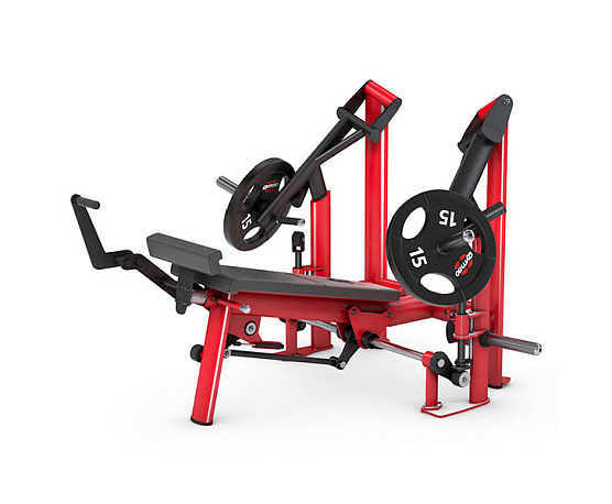 Силовой тренажер Gym80 Жим от груди с отрицательным наклоном 12° с независимыми рычагами (50мм),легкий старт 4346