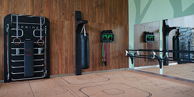 Спортивный зал под ключ для экоотеля «Изумрудный лес»