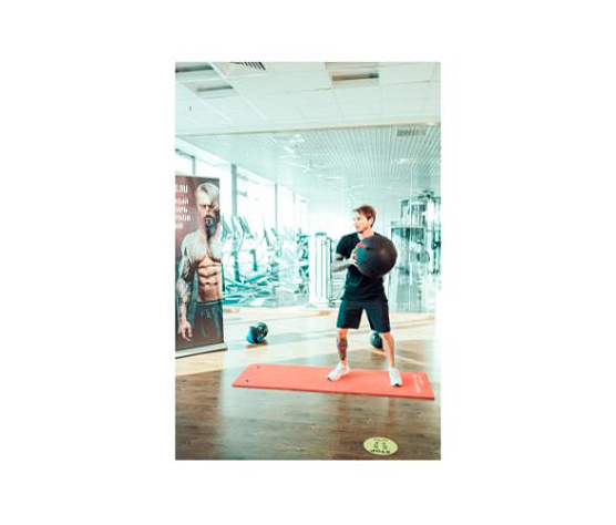 Тренировочный мяч Original FitTools Wall Ball Deluxe 10 кг фото9