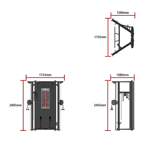 Двойная регулируемая тяга Smith Fitness Excellence RE8021