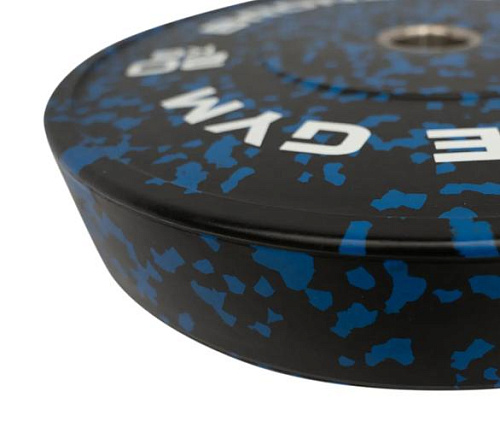 Диск бамперный Bronze Gym камуфляж синий 20 кг