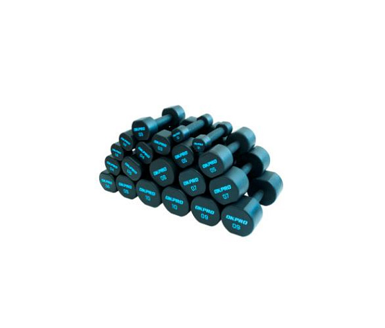 Набор полиуретановых гантелей Original FitTools от 1 до 10 кг фото1