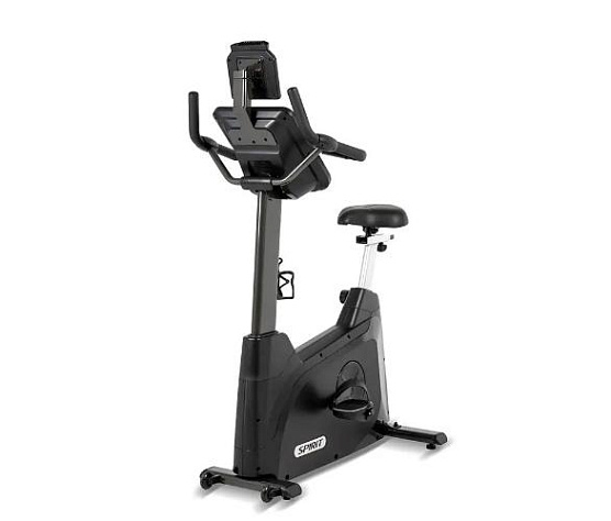 Велотренажер вертикальный Spirit Fitness XBU75 черный фото3