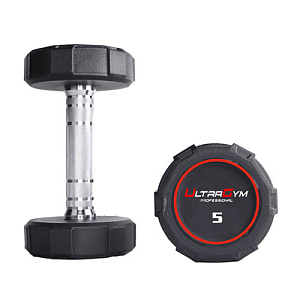 Купить Ultra Gym Круглые полиуретановые гантели UG1032D. Ряд от 27,5 до 40 кг в Москве