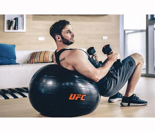 Комплект обрезиненных октагональных гантелей UFC Octagon Dumbbell 5 пар от 10 до 20кг