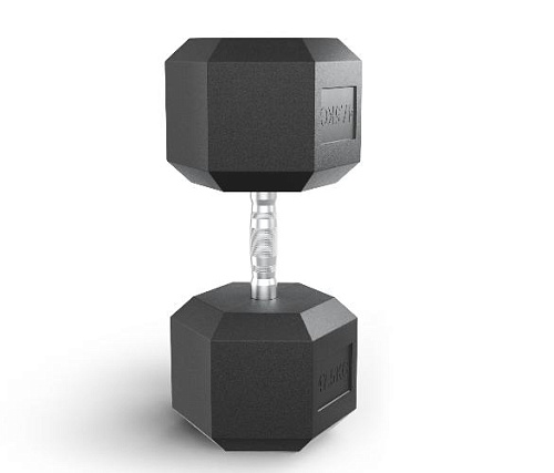 Гантель гексагональная обрезиненная Unix Fit 47,5 кг / шт.