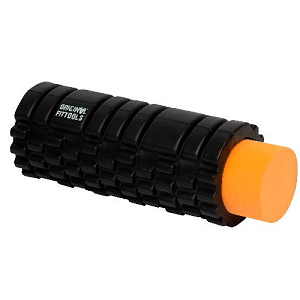 Купить Original FitTools Цилиндр массажный 33 x 14 см черный двойной в Москве