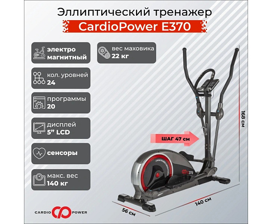 Эллиптический тренажер CardioPower E370 фото5