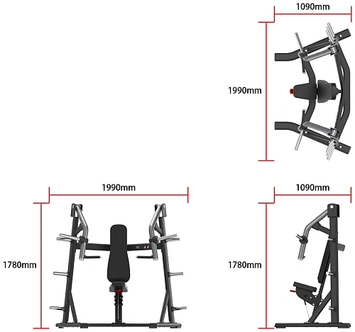 Жим от груди под наклоном Smith Fitness Excellence SH002