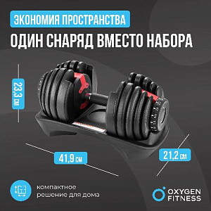 Купить Oxygen FLEXER гантель регулируемая 24 кг в Москве