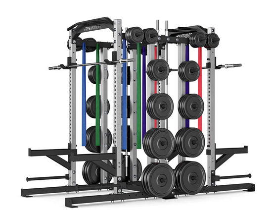 Силовой тренажер Freemotion Fitness Двойная полустойка FMDY500016