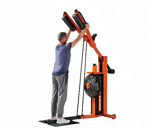 Гребной тренажер First Degree Fitness FluidPowerPRESS™ Orange