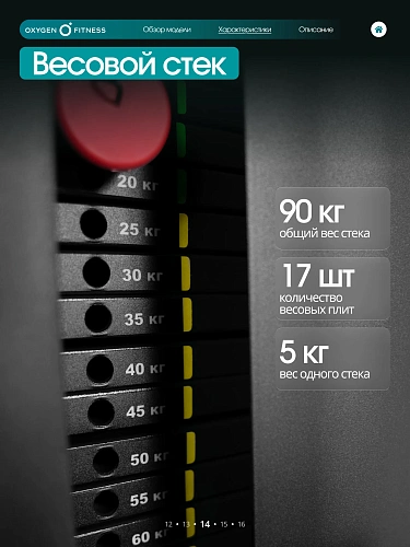Силовой комплекс полукоммерческий Oxygen Fitness Iron Pro