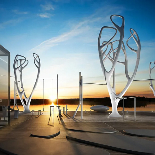 Уличный комплекс для тренировок MyTree MyEquilibria Rings Tree