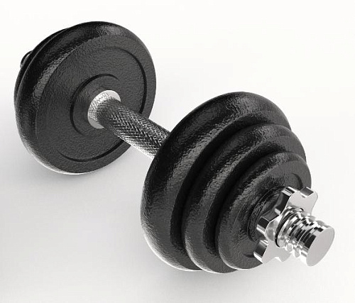 Набор гантелей в кейсе + штанга Unix Fit 50 кг