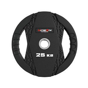 Купить Ultra Gym UG2005С. Диски обрезиненные с двумя хватами в ассортименте(2.5кг) в Москве