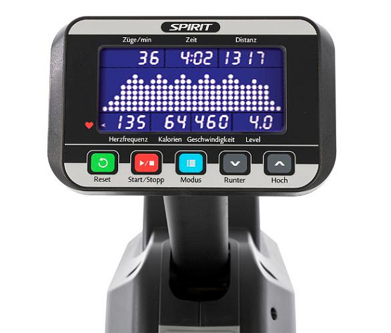 Гребной тренажер Spirit Fitness CRW800 Graphite gray фото16