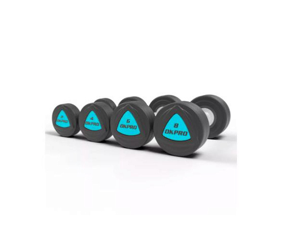 Original FitTools Набор полиуретановых гантелей от 32 до 40 кг (шаг 2 кг)
