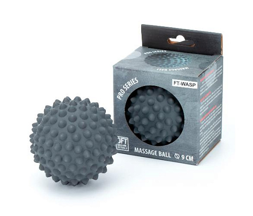 Мяч массажный Original FitTools 9 см серый